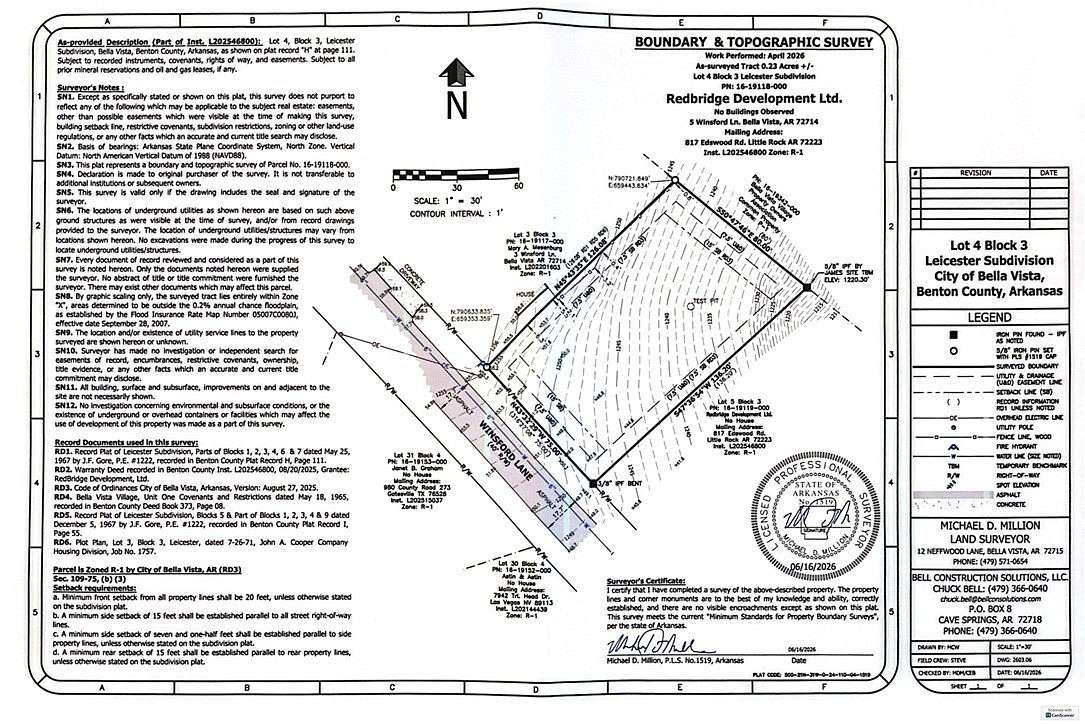 0.23 Acres of Residential Land for Sale in Bella Vista, Arkansas