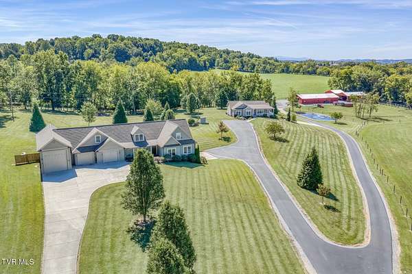 25.7 Acres of Land with Home for Sale in Telford, Tennessee