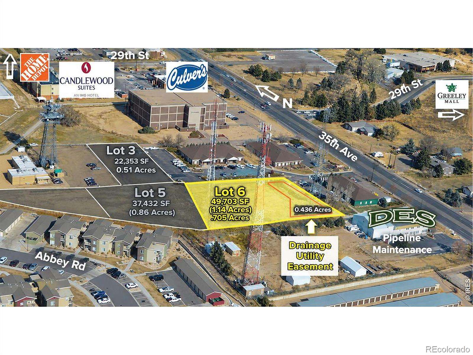 1.14 Acres of Commercial Land for Sale in Greeley, Colorado