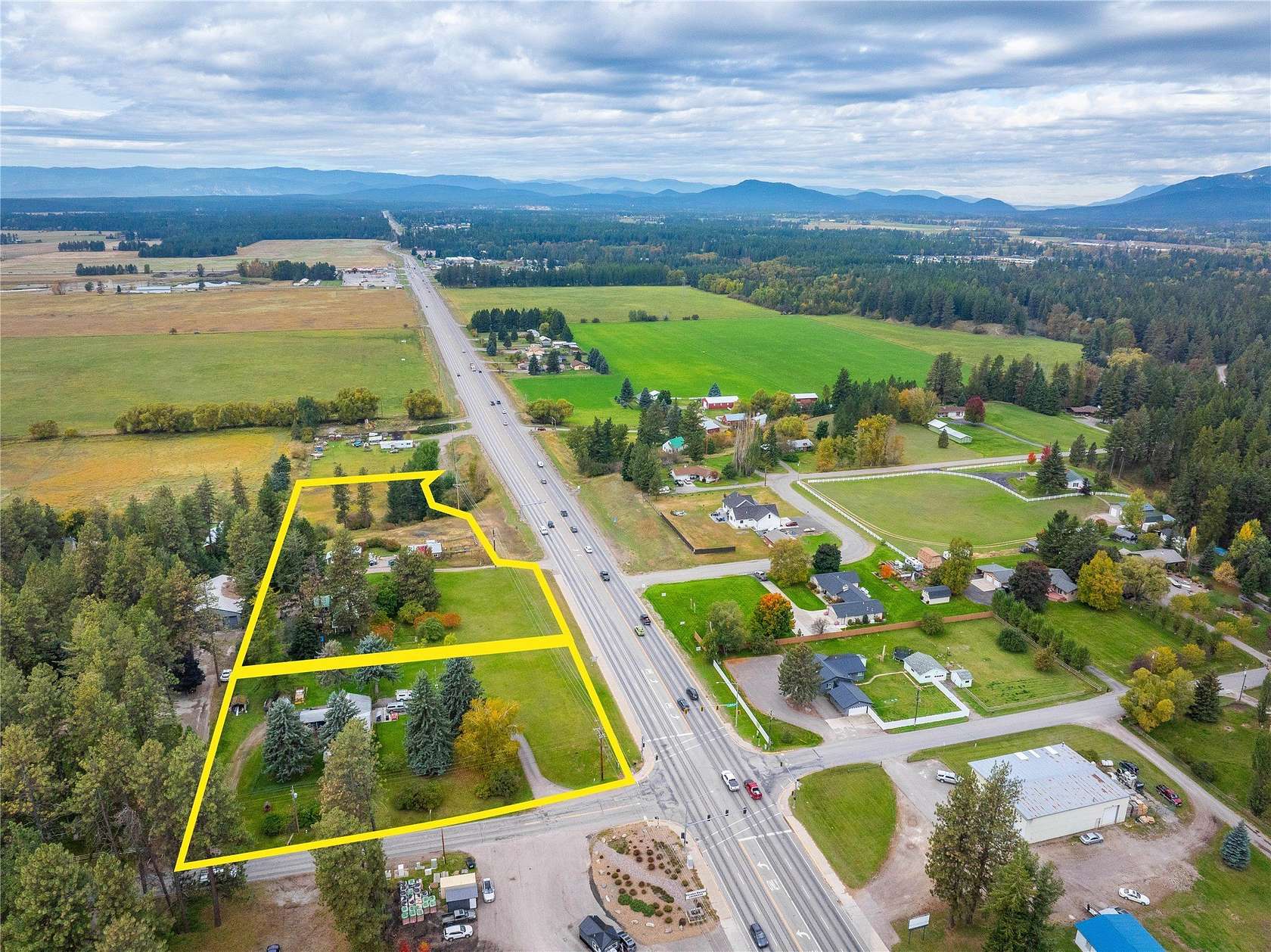 4.77 Acres of Improved Mixed-Use Land for Sale in Columbia Falls, Montana
