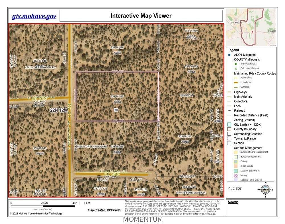 5 Acres of Residential Land for Sale in Kingman, Arizona