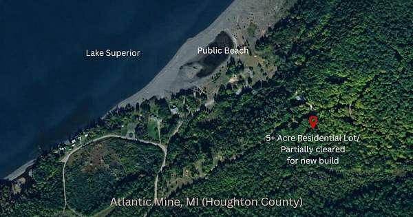 5.85 Acres of Residential Land for Sale in Atlantic Mine, Michigan