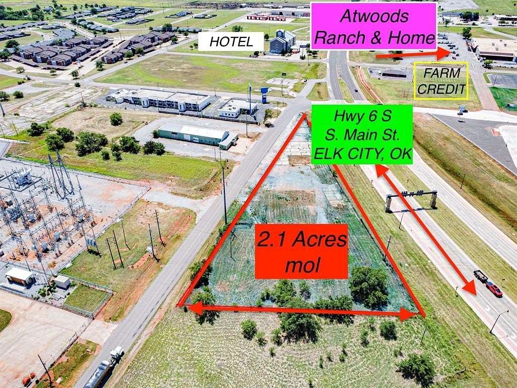2.1 Acres of Commercial Land for Sale in Elk City, Oklahoma