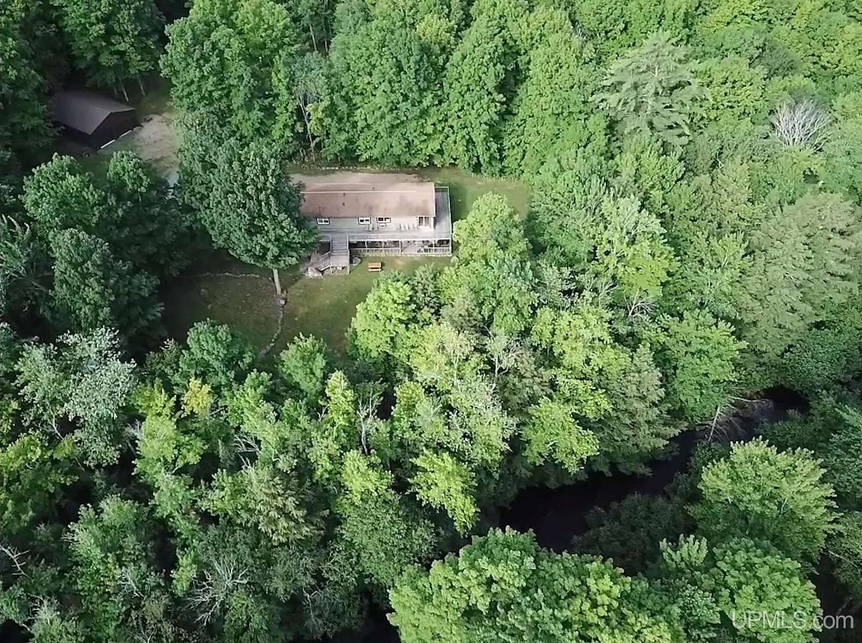 124 Acres of Recreational Land with Home for Sale in Deerton, Michigan