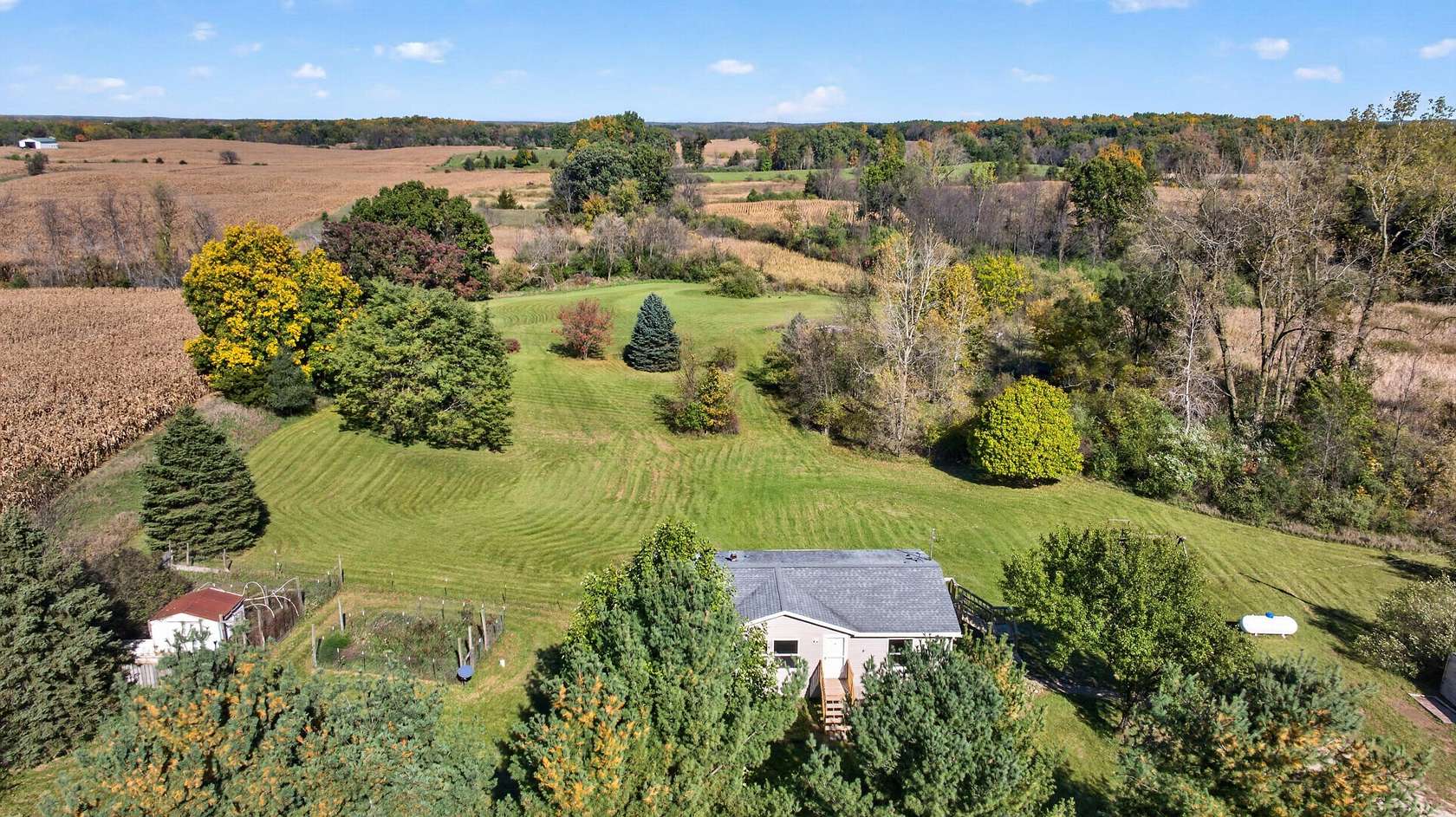 9.86 Acres of Land with Home for Sale in Brooklyn, Michigan