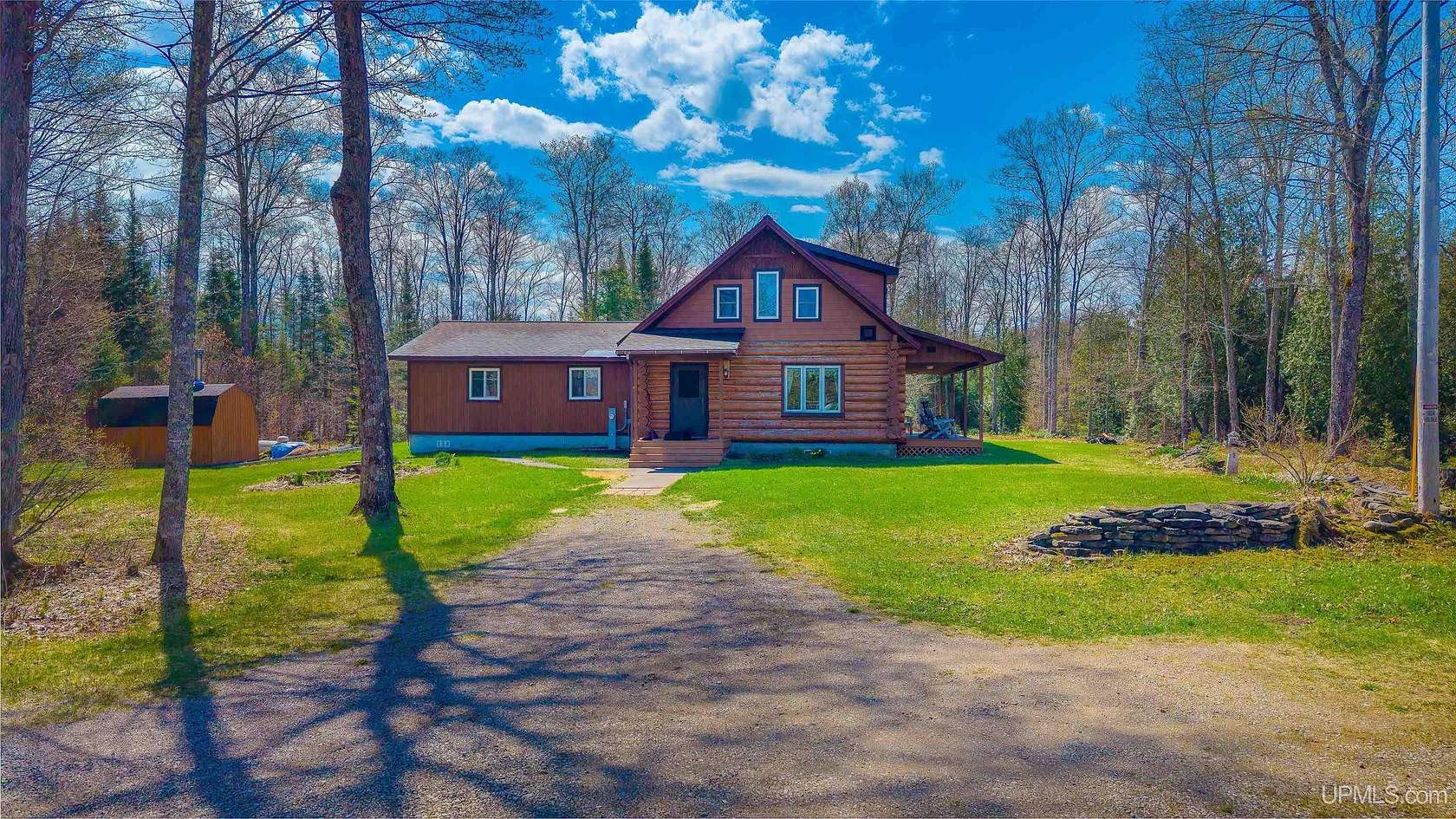 81 Acres of Recreational Land with Home for Sale in Trenary, Michigan