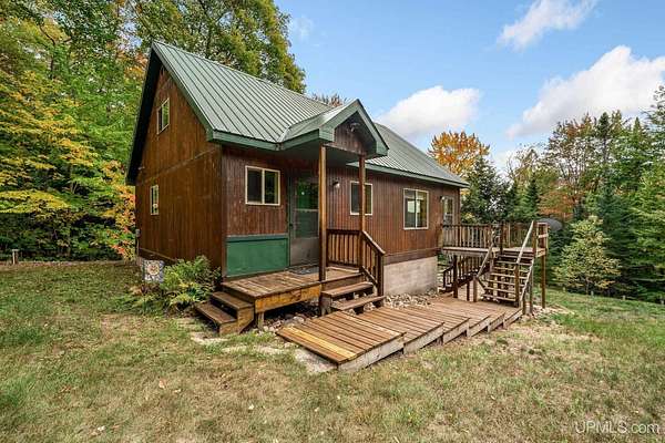 4.34 Acres of Land with Home for Sale in Munising, Michigan