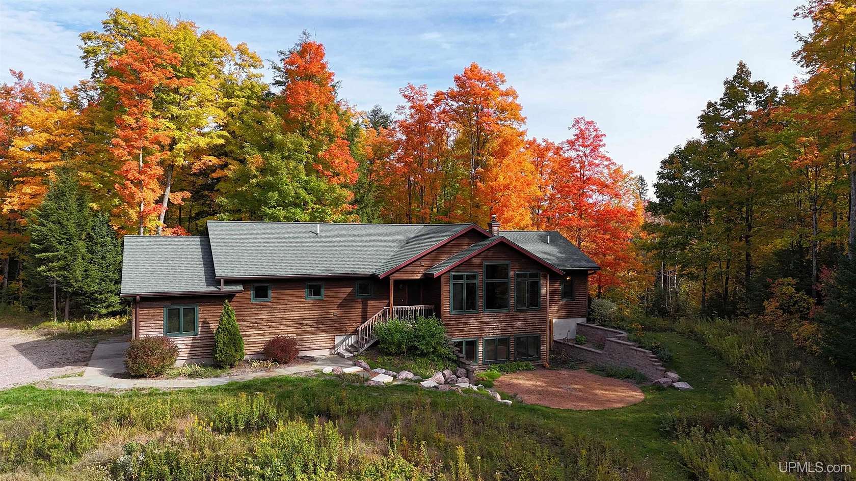 8.38 Acres of Land with Home for Sale in Skandia, Michigan