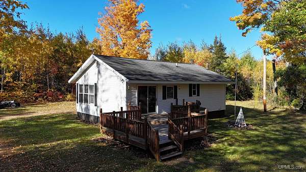 10 Acres of Recreational Land with Home for Sale in Gwinn, Michigan