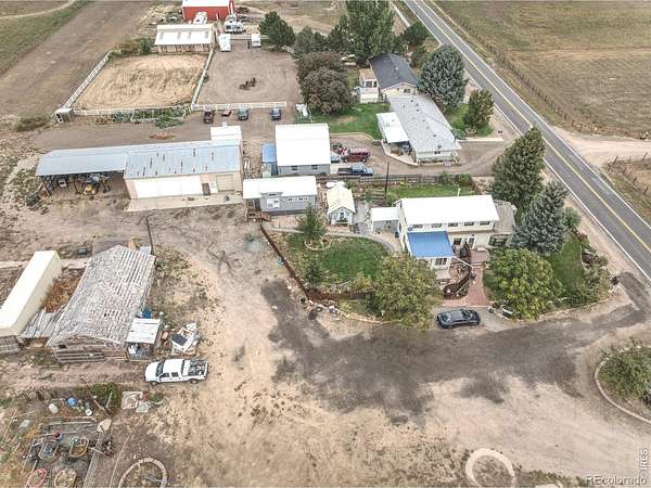 5 Acres of Land with Home for Sale in Greeley, Colorado