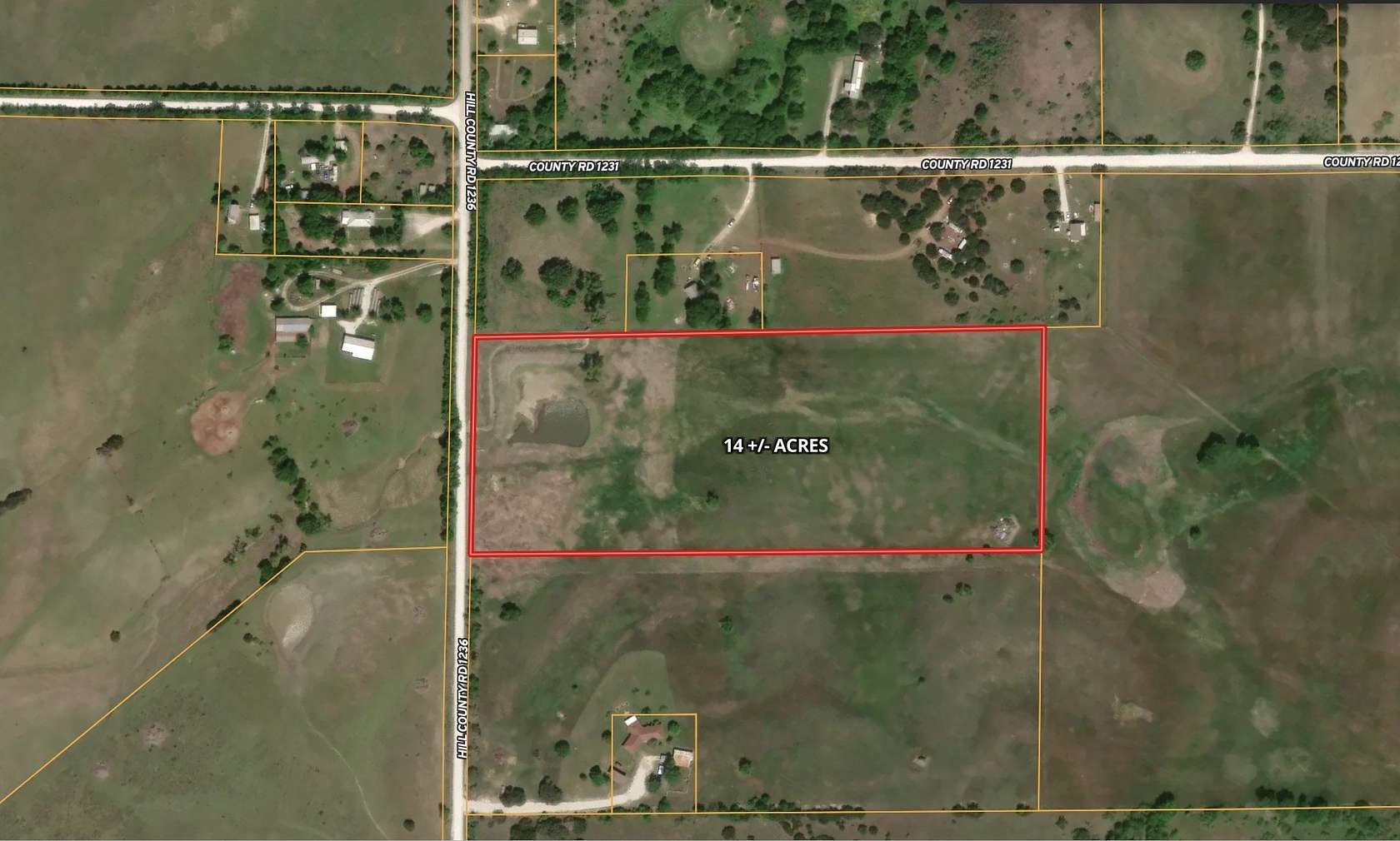 14 Acres of Recreational & Residential Land for Sale in Whitney, Texas