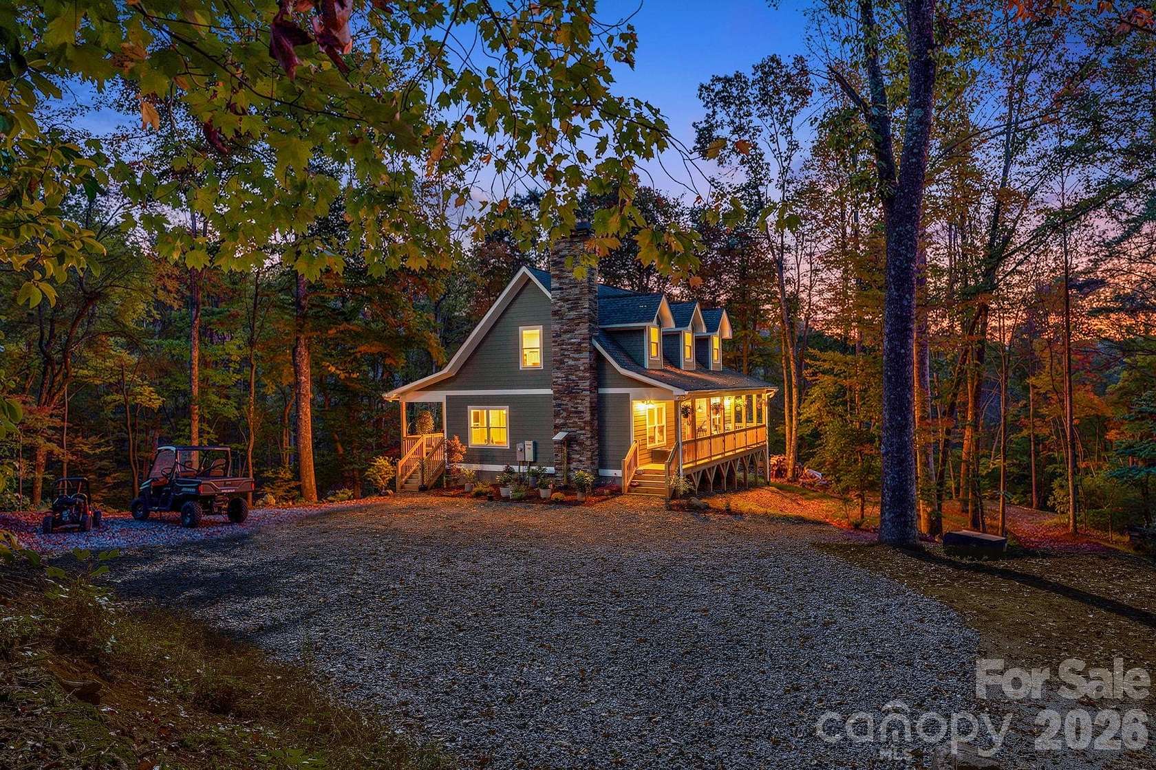 7 Acres of Land with Home for Sale in Horse Shoe, North Carolina