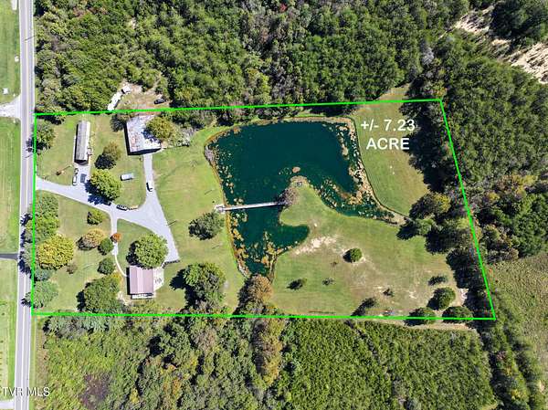 7.23 Acres of Land with Home for Sale in Bulls Gap, Tennessee