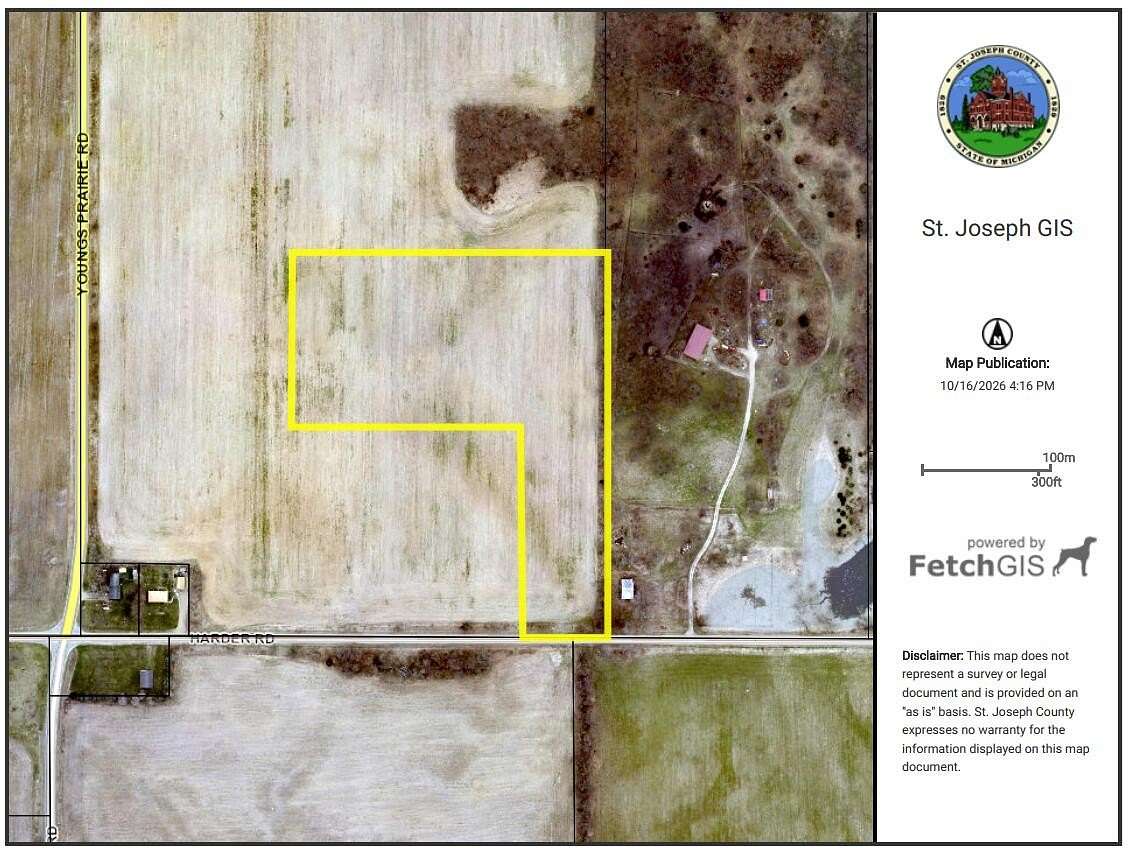 10 Acres of Agricultural Land for Sale in Three Rivers, Michigan