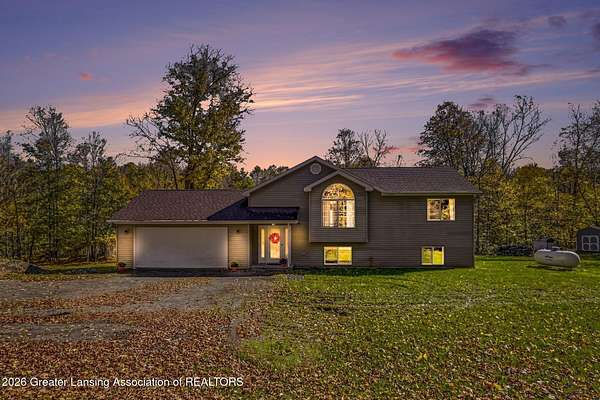 5.42 Acres of Land with Home for Sale in Sunfield, Michigan
