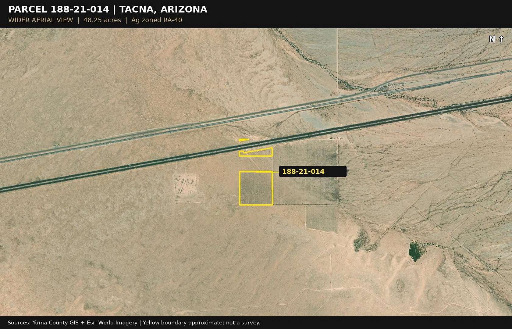 48.3 Acres of Agricultural Land for Sale in Tacna, Arizona