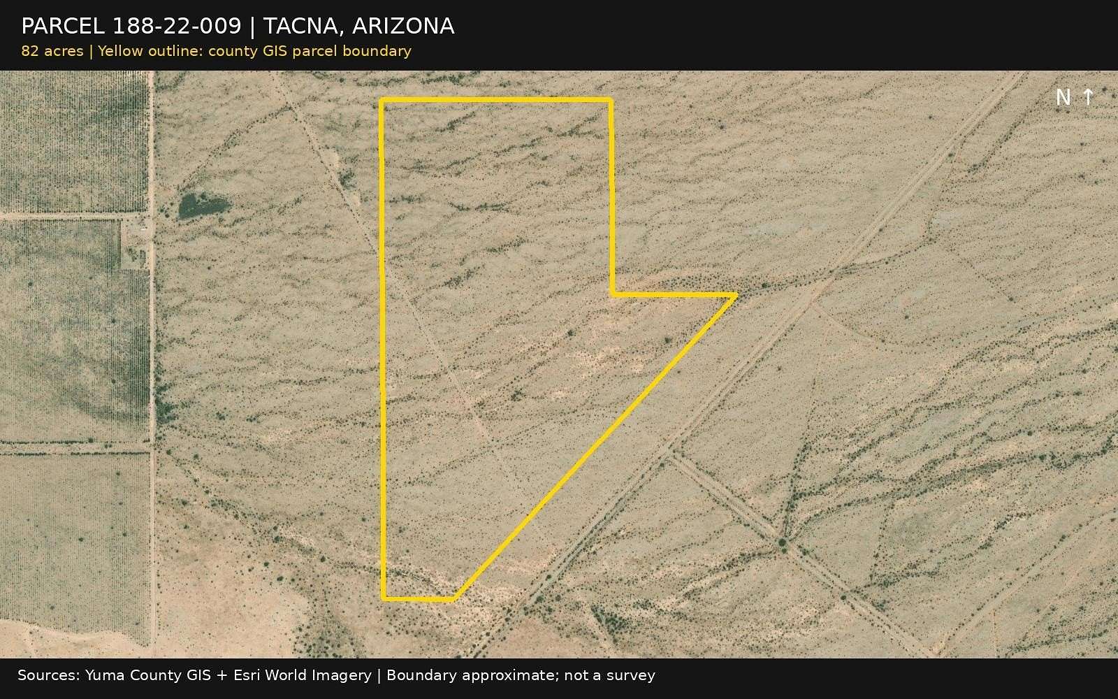 82 Acres of Agricultural Land for Sale in Tacna, Arizona