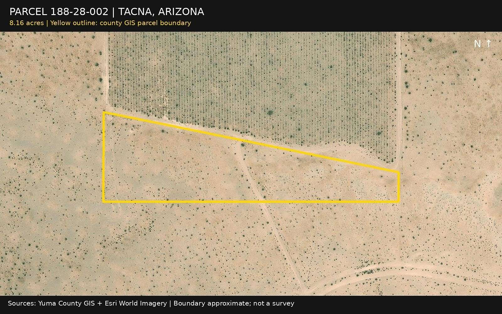 8.16 Acres of Land for Sale in Tacna, Arizona