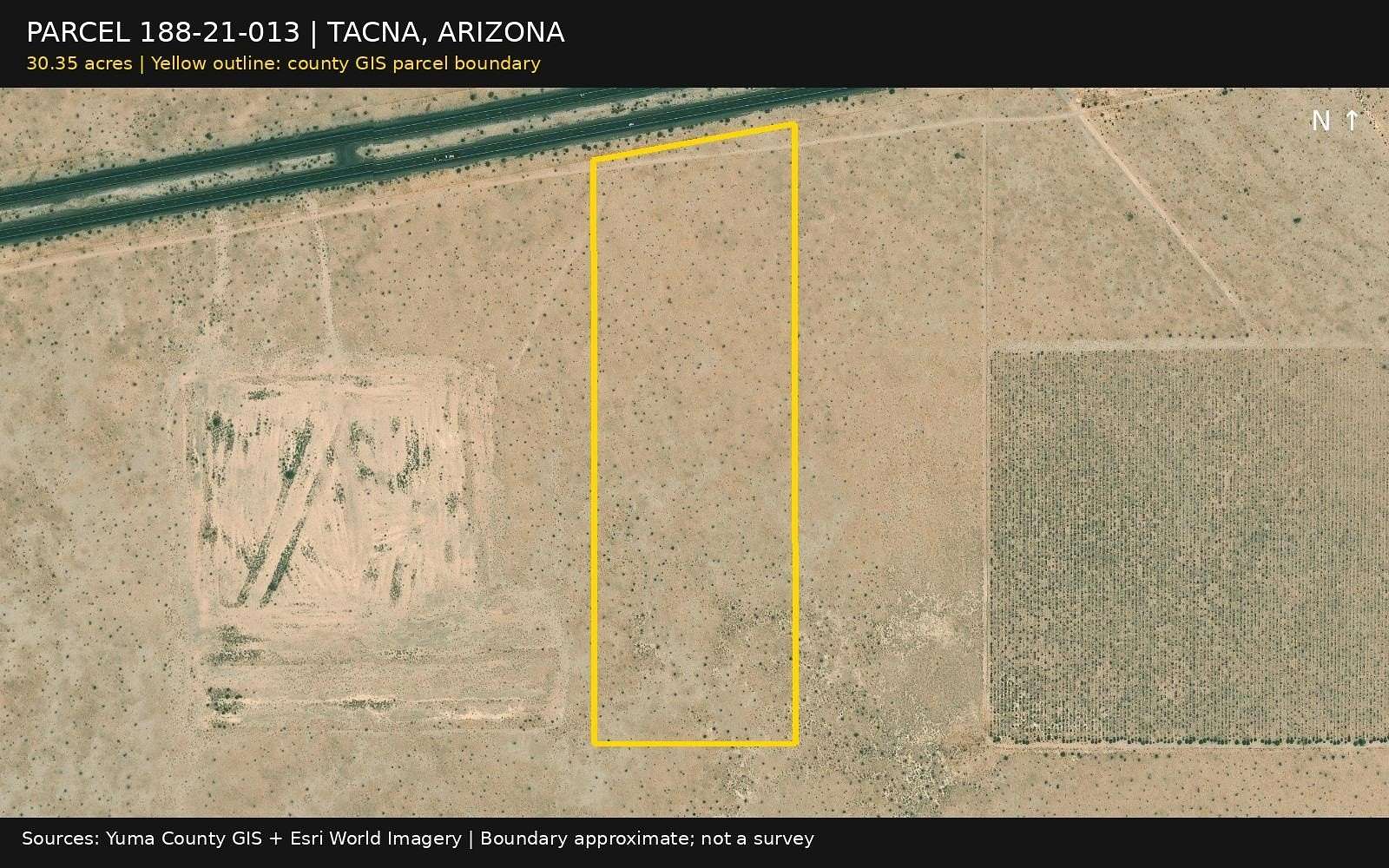30.4 Acres of Agricultural Land for Sale in Tacna, Arizona