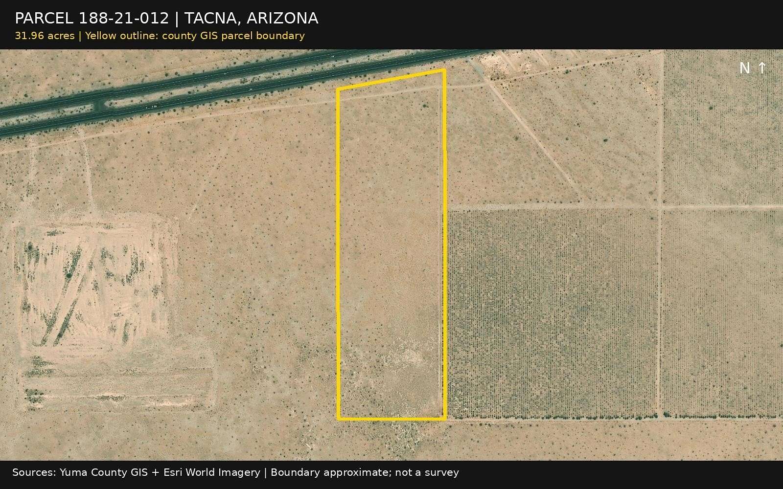32 Acres of Agricultural Land for Sale in Tacna, Arizona