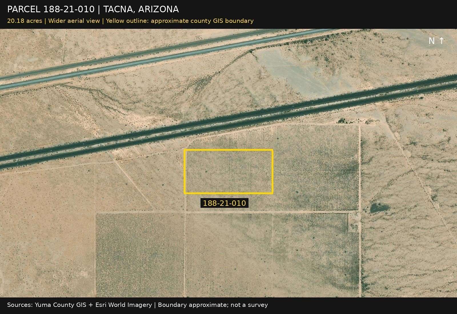 20.2 Acres of Agricultural Land for Sale in Tacna, Arizona