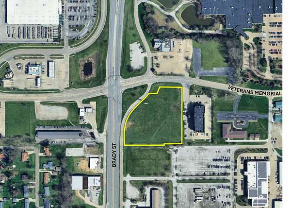 3.65 Acres of Commercial Land for Sale in Davenport, Iowa