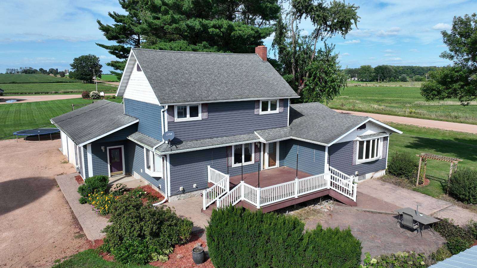 155 Acres of Agricultural Land with Home for Auction in Stratford, Wisconsin