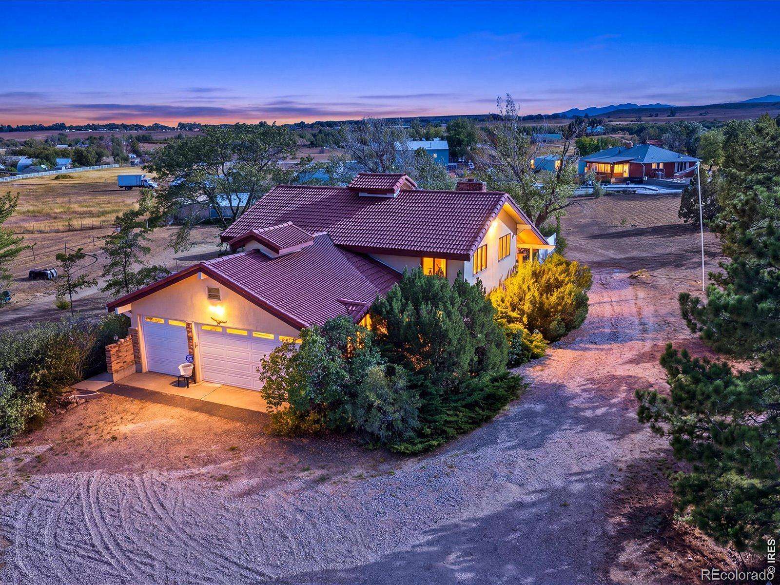 5 Acres of Land with Home for Sale in Berthoud, Colorado