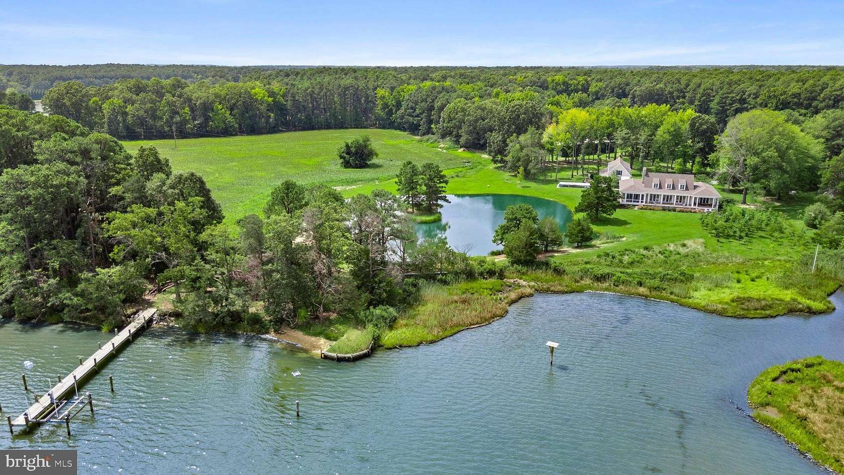 77.8 Acres of Recreational Land with Home for Sale in Bozman, Maryland