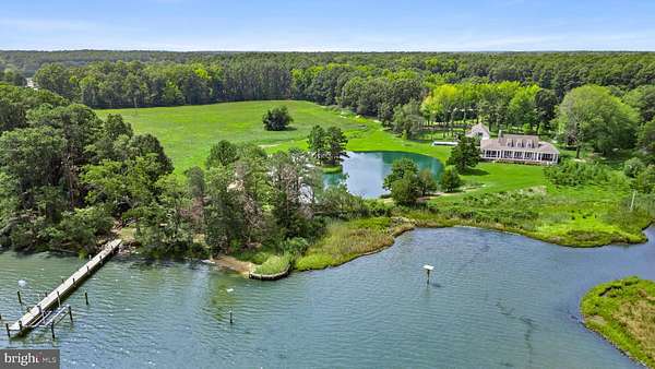 77.8 Acres of Recreational Land with Home for Sale in Bozman, Maryland