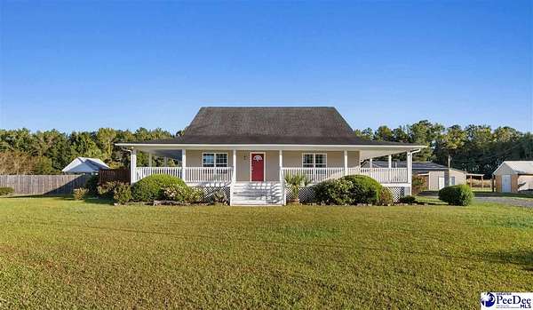 37.9 Acres of Land with Home for Sale in Pamplico, South Carolina
