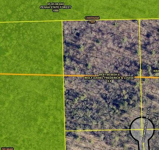 4.8 Acres of Land for Sale in Wellsboro, Pennsylvania