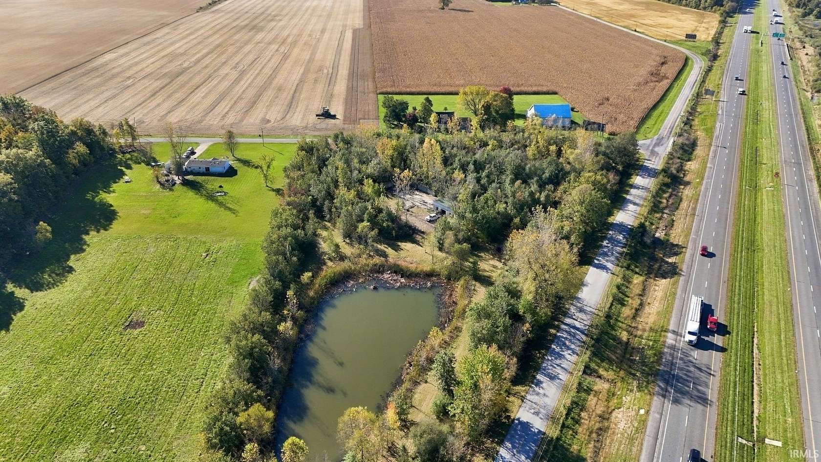 5 Acres of Land with Home for Sale in Roanoke, Indiana