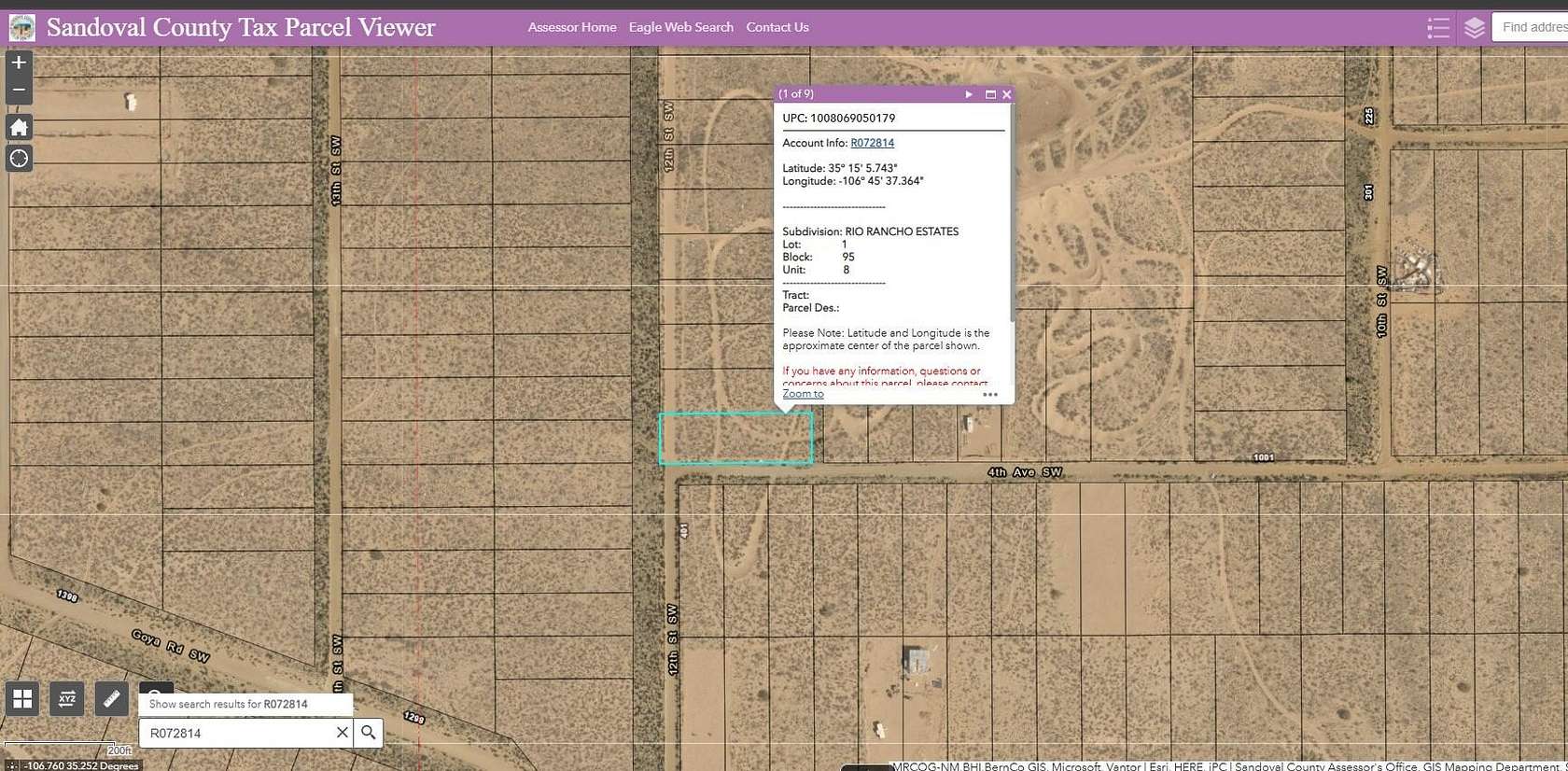 0.56 Acres of Land for Sale in Rio Rancho, New Mexico