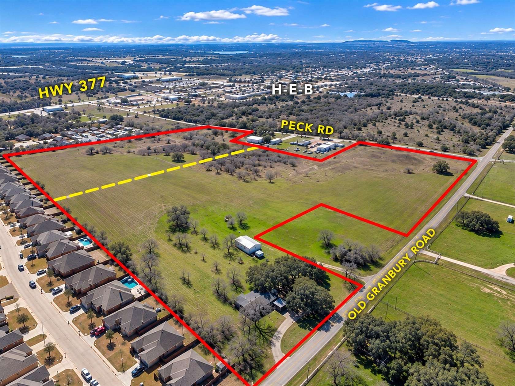 19 Acres of Mixed-Use Land for Sale in Granbury, Texas