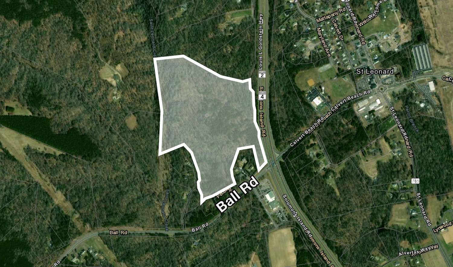 45 Acres of Land for Sale in St. Leonard, Maryland