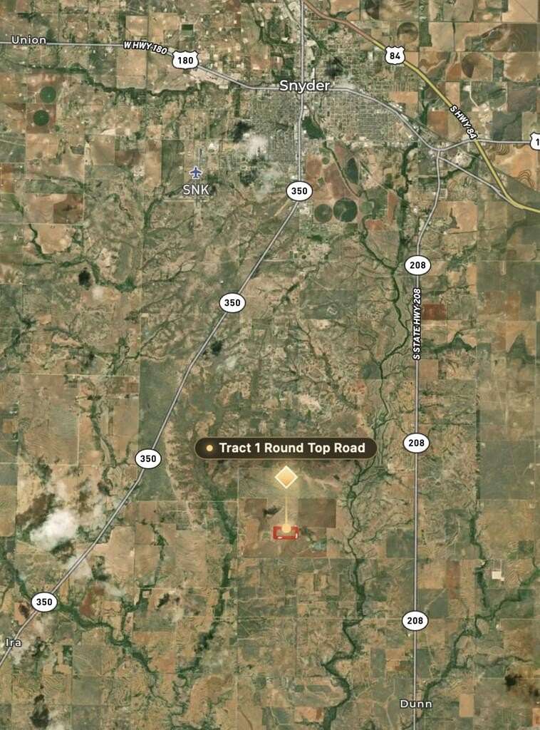 37.7 Acres of Land for Sale in Snyder, Texas