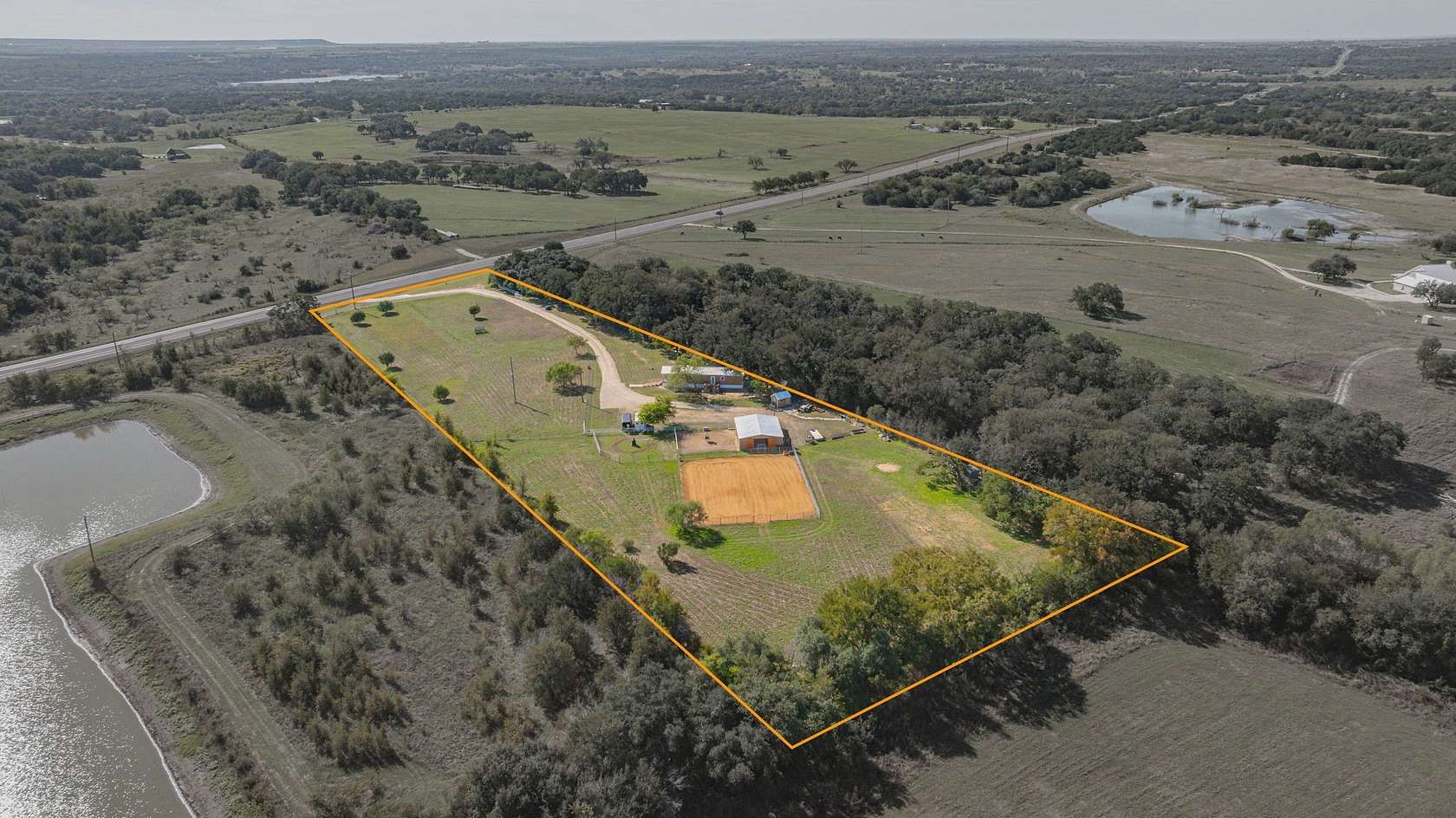 4.74 Acres of Land with Home for Sale in Hico, Texas