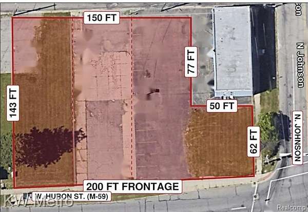 0.55 Acres of Mixed-Use Land for Sale in Pontiac, Michigan