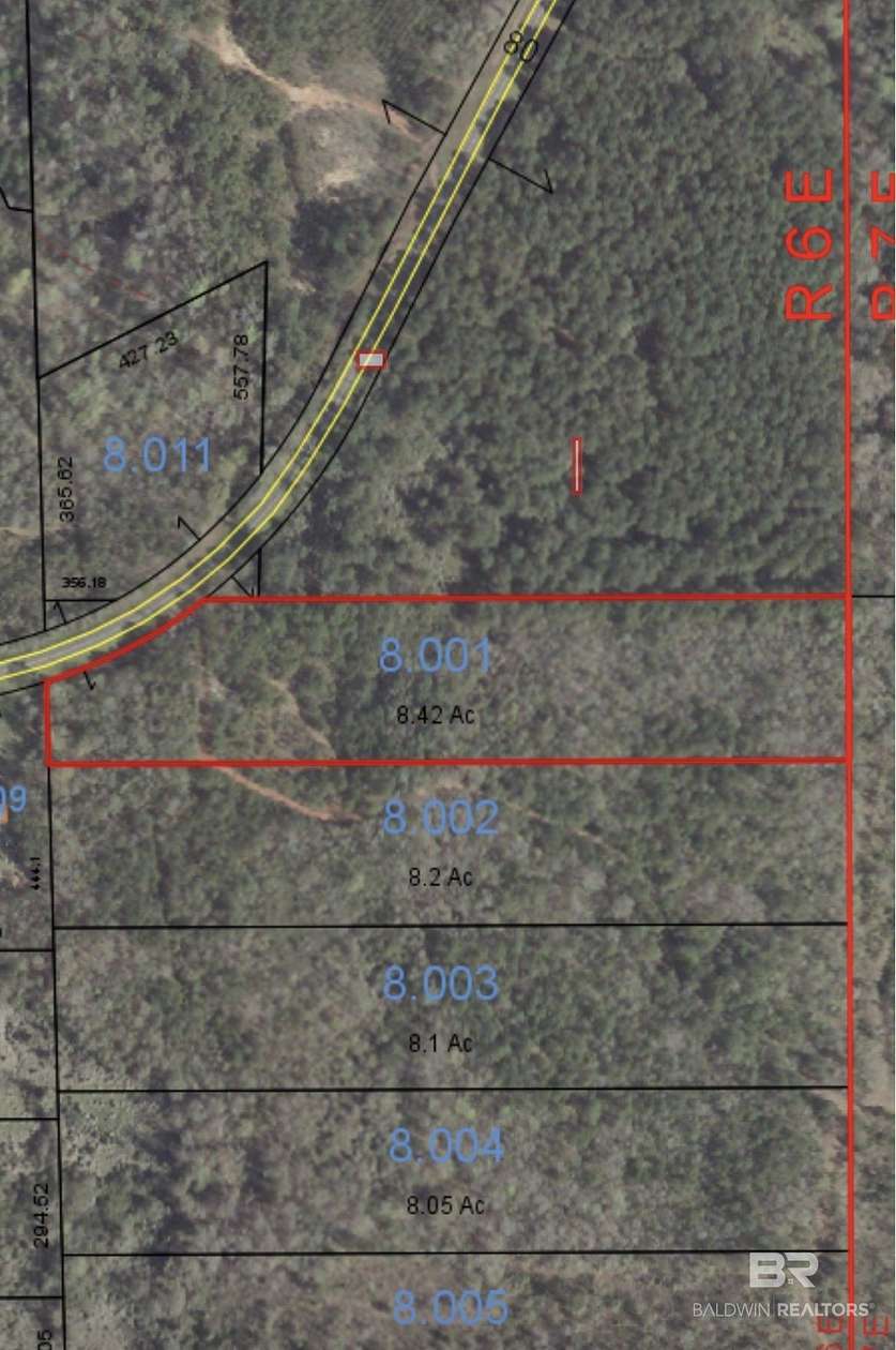 8 Acres of Residential Land for Sale in Monroeville, Alabama