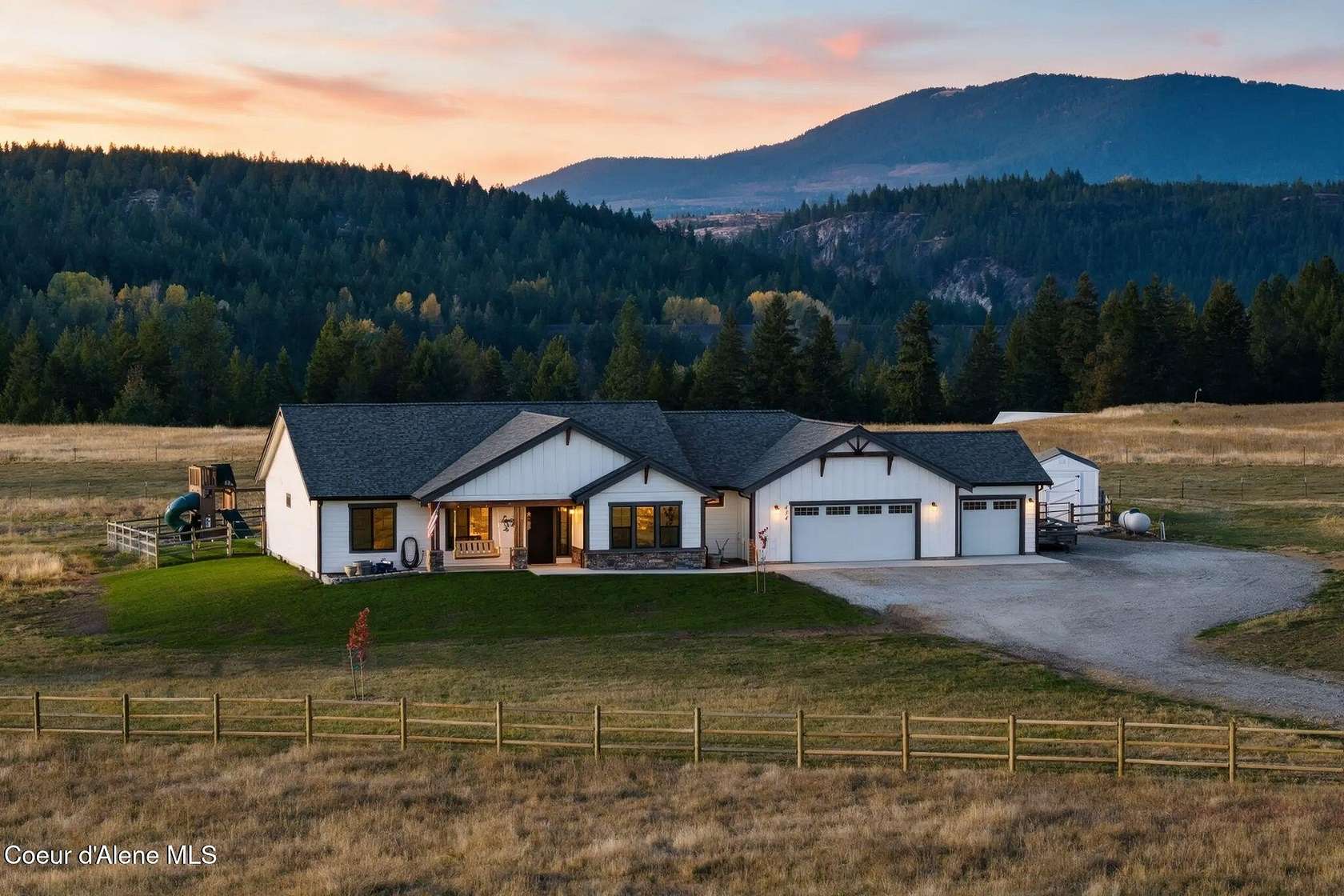 4.44 Acres of Land with Home for Sale in Athol, Idaho