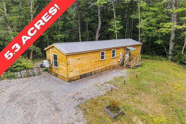 5.3 Acres of Land with Home for Sale in Bowdoin Town, Maine