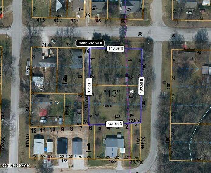 0.66 Acres of Land for Sale in Baxter Springs, Kansas