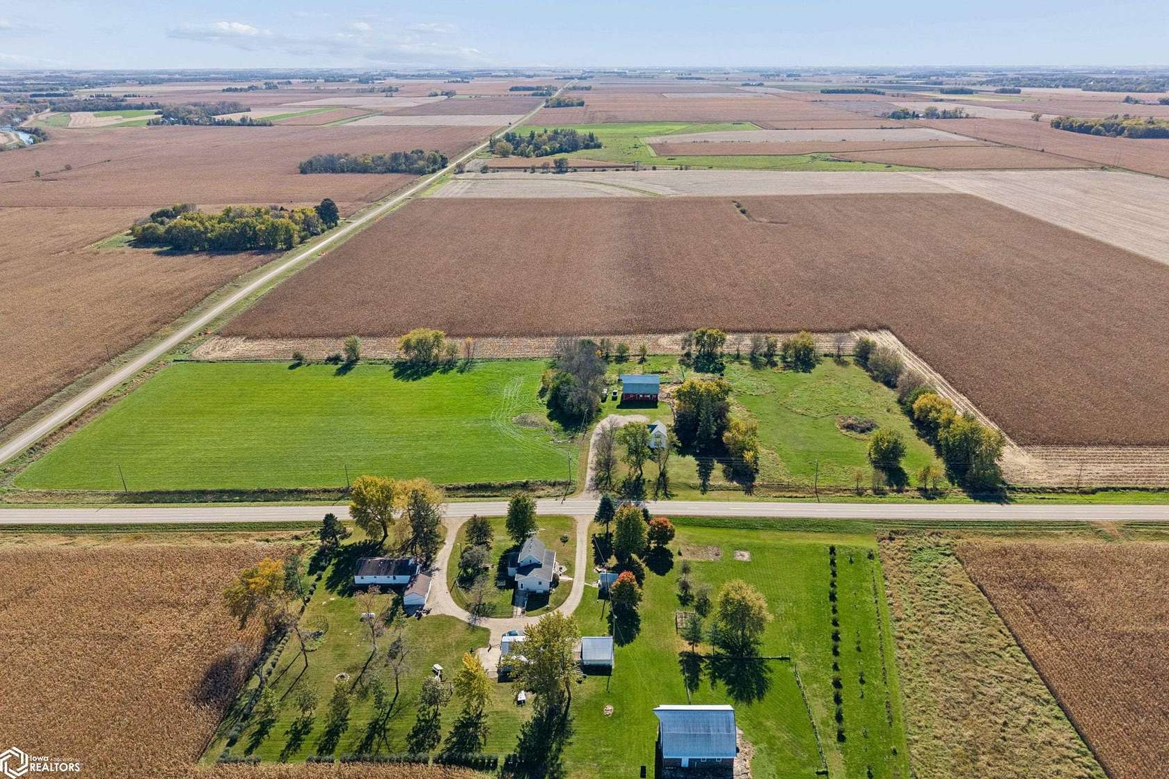 8.3 Acres of Land with Home for Sale in Manly, Iowa