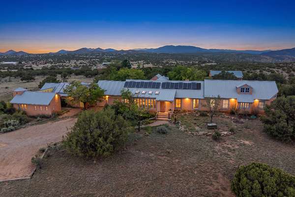 3.45 Acres of Land with Home for Sale in Lamy, New Mexico