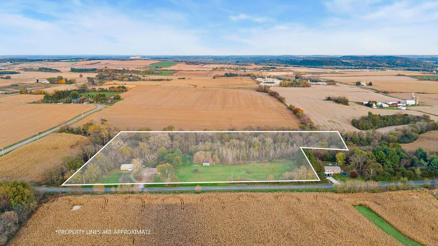 9.7 Acres of Land with Home for Sale in Portage, Wisconsin
