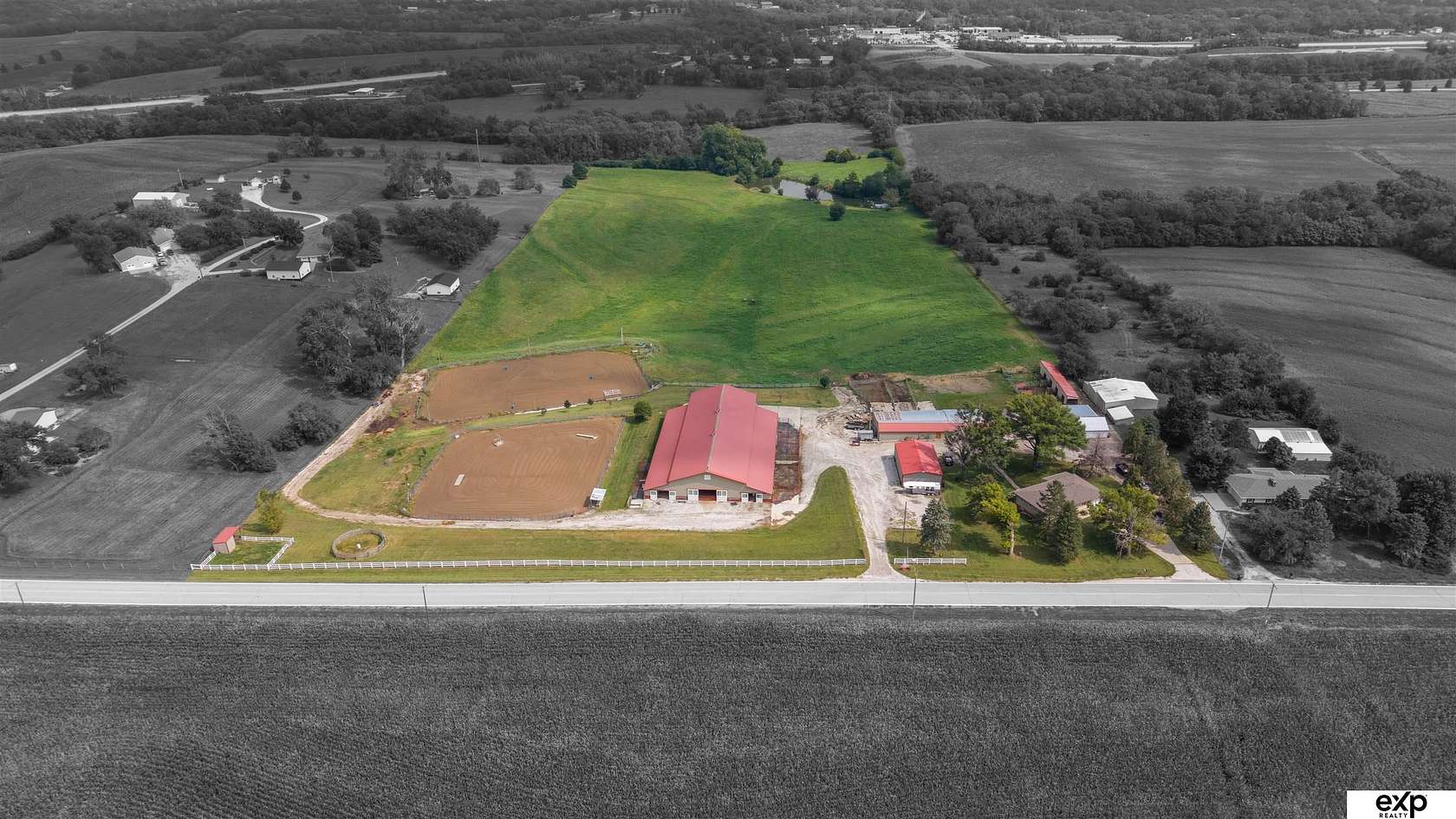 26 Acres of Land with Home for Sale in Plattsmouth, Nebraska