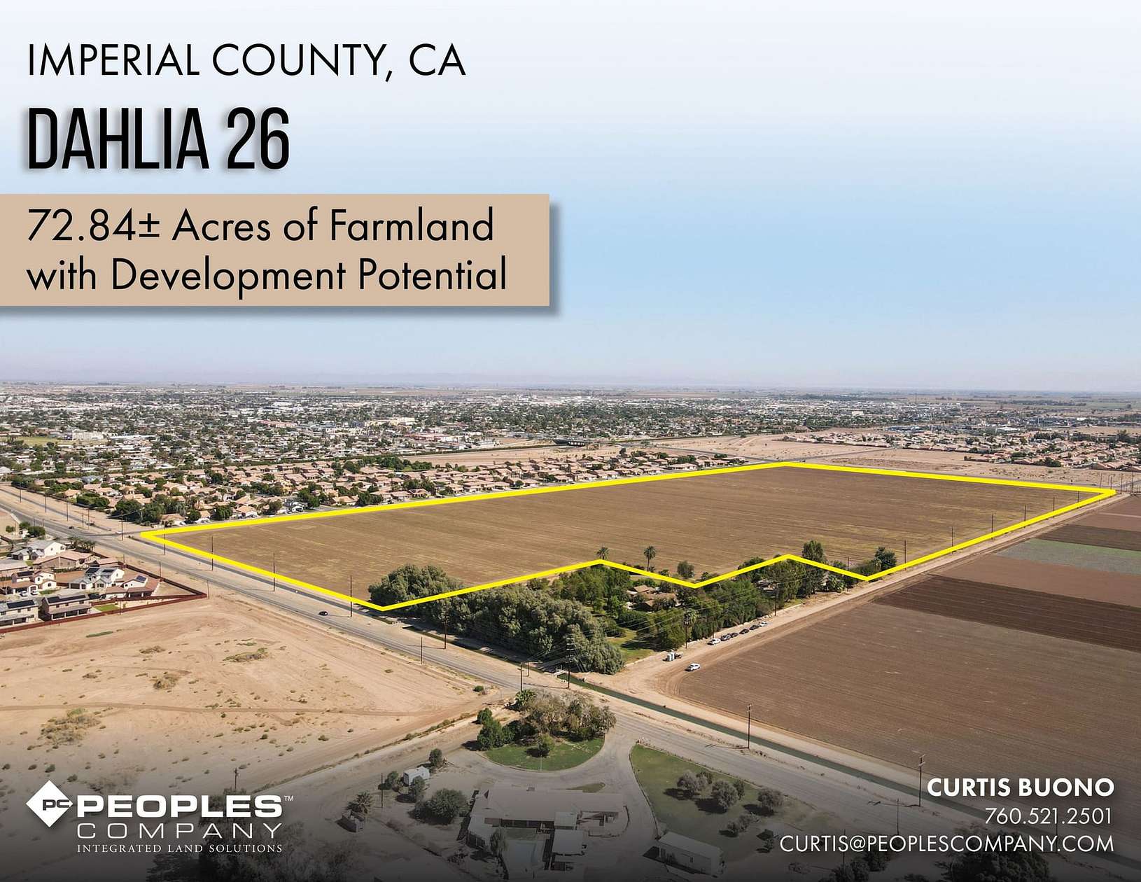 72.8 Acres of Land for Sale in El Centro, California
