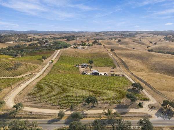15.3 Acres of Land with Home for Sale in Paso Robles, California