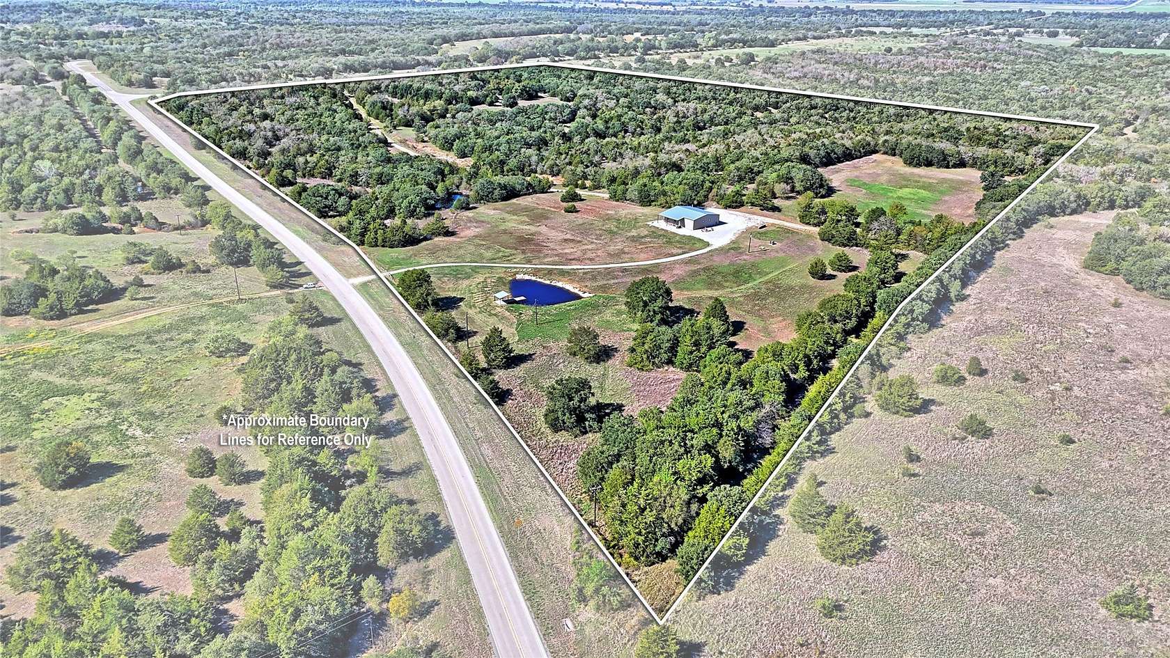 68.5 Acres of Recreational Land with Home for Sale in St. Jo, Texas
